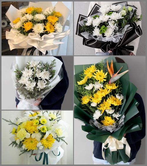 四川乐山峨眉山市乐都镇白事花束代送
